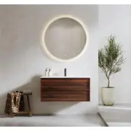 Tvättställsskåp Bathlife Charm med Tvättställ och Spegel Skina