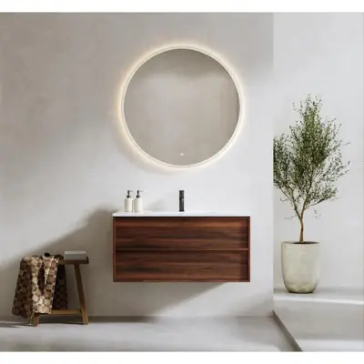 Tvättställsskåp Bathlife Charm med Tvättställ och Spegel Skina