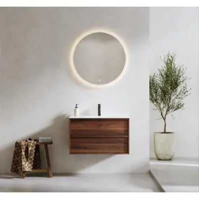 Tvättställsskåp Bathlife Charm med Tvättställ och Spegel Skina