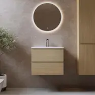 Tvättställsskåp Bathlife Eufori med Tvättställ och Spegel Skina