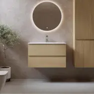 Tvättställsskåp Bathlife Eufori med Tvättställ och Spegel Skina