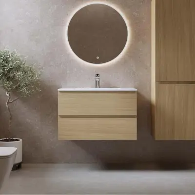 Tvättställsskåp Bathlife Eufori med Tvättställ och Spegel Skina