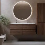 Tvättställsskåp Bathlife Eufori med Tvättställ och Spegel Skina