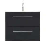 Tvättställsskåp Arredo Spirit Svart