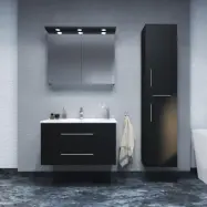 Tvättställsskåp Arredo Spirit Svart