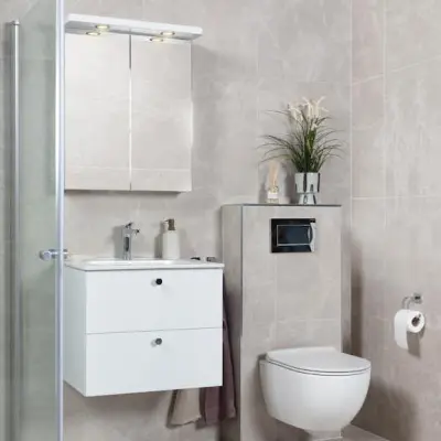 Tvättst��llsskåp Arredo Spirit Vit