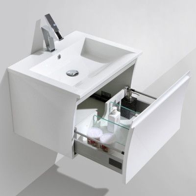 Tvättställsskåp Bathlife Avställning Vit