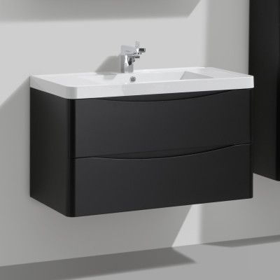 Tvättställsskåp Bathlife Utrymme Mattsvart