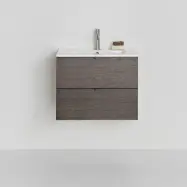 Tvättställsskåp Hafa Go 2 Lådor Ek med Tvättställ