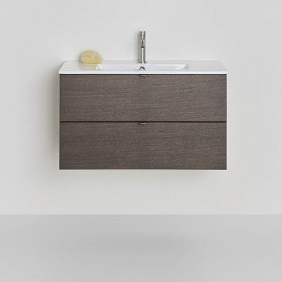 Tvättställsskåp Hafa Go 2 Lådor Ek med Tvättställ