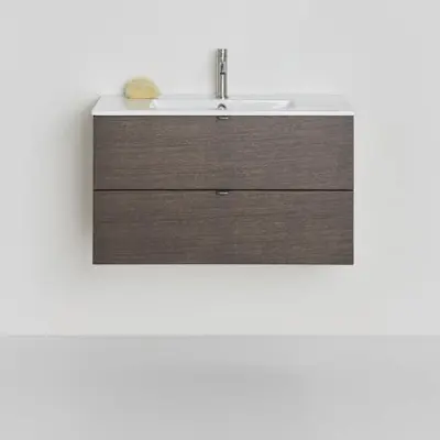 Tvättställsskåp Hafa Go 2 Lådor Ek med Tvättställ