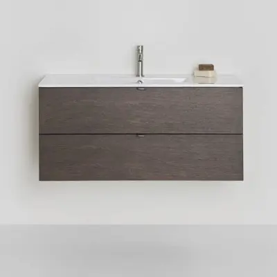 Tvättställsskåp Hafa Go 2 Lådor Ek med Tvättställ