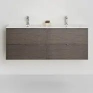 Tvättställsskåp Hafa Go 2 Lådor Ek med Tvättställ