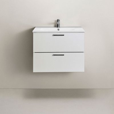 Tvättställsskåp Hafa Go 2 Lådor Vit med Tvättställ