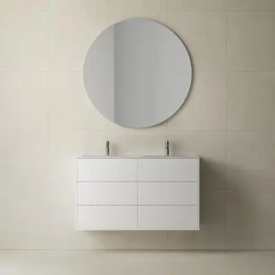 Tvättställsskåp INR Terra Solid Dubbel med 6 Lådor