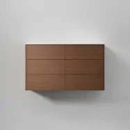 Tvättställsskåp INR Terra Solid Dubbel med 6 Lådor