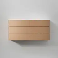 Tvättställsskåp INR Terra Solid Dubbel med 6 Lådor