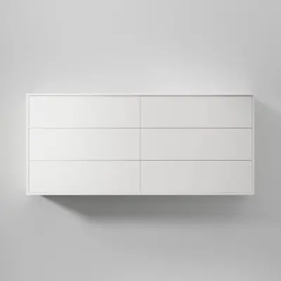 Tvättställsskåp INR Terra Solid Dubbel med 6 Lådor