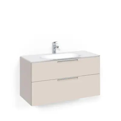 Tvättställsskåp Macro Design Crown Grip Med Glastvättställ