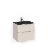 Tvättställsskåp Macro Design Crown Grip Med Glastvättställ