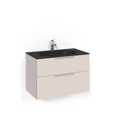 Tvättställsskåp Macro Design Crown Grip Med Glastvättställ