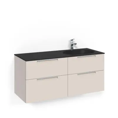 Tvättställsskåp Macro Design Crown Grip Med Glastvättställ