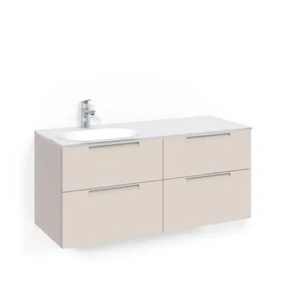 Tvättställsskåp Macro Design Crown Grip Med Glastvättställ