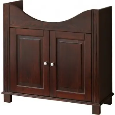 Tvättställsskåp Retro 65 cm - Mörkbrunt trä