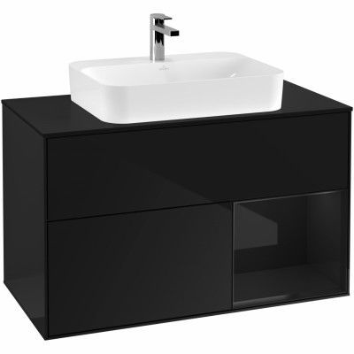 Tvättställsskåp Villeroy & Boch Finion med 2 Lådor Hylla och Bänkskiva för Ytmonterat Tvättställ