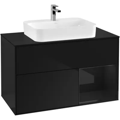 Tvättställsskåp Villeroy & Boch Finion med 2 Lådor Hylla och Bänkskiva för Ytmonterat Tvättställ