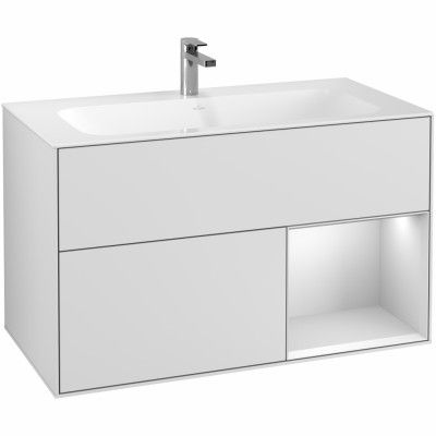 Tvättställsskåp Villeroy&Boch Finion med 2 Lådor och Hylla för Inbyggt Tvättställ