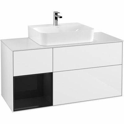 Tvättställsskåp Villeroy & Boch Finion med 3 Lådor Hylla och Bänkskiva för Centrerat Tvättställ