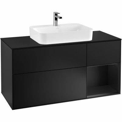 Tvättställsskåp Villeroy&Boch Finion med 3 Lådor Hylla och Bänkskiva för Ytmonterat Tvättställ