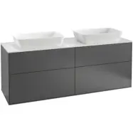 Tvättställsskåp Villeroy&Boch Finion med 4 Lådor och Bänkskiva för Två Fristående Tvättställ från Artis&Collaro