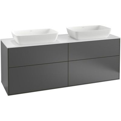 Tvättställsskåp Villeroy&Boch Finion med 4 Lådor och Bänkskiva för Två Fristående Tvättställ från Artis&Collaro