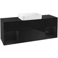 Tvättställsskåp Villeroy &amp; Boch Finion med Två Hyllor och Bänkskiva för Fristående Tvättställ