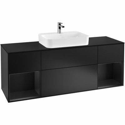 Tvättställsskåp Villeroy&Boch Finion med Två Hyllor och Bänkskiva för Ytmonterat Tvättställ