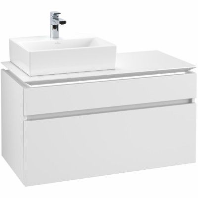 Tvättställsskåp Villeroy & Boch Legato 1000 med 2 Lådor för Ocentrerat Tvättställ