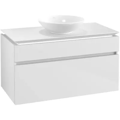 Tvättställsskåp Villeroy&Boch Legato 1000 med 2 Lådor för Ytmonterat Tvättställ