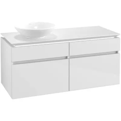 Tvättställsskåp Villeroy&Boch Legato 1200 med 4 Lådor för Ocentrerat Ytmonterat Tvättställ