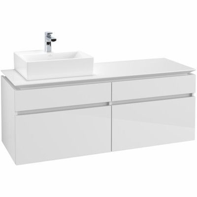 Tvättställsskåp Villeroy & Boch Legato 1400 med 4 Lådor för Ocentrerat Tvättställ