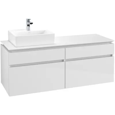 Tvättställsskåp Villeroy & Boch Legato 1400 med 4 Lådor för Ocentrerat Tvättställ