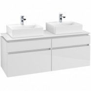 Tvättställsskåp Villeroy & Boch Legato 1400 med 4 Lådor för Två Tvättställ