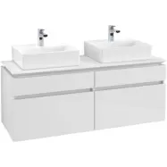 Tvättställsskåp Villeroy&Boch Legato 1400 med 4 Lådor för Två Tvättställ