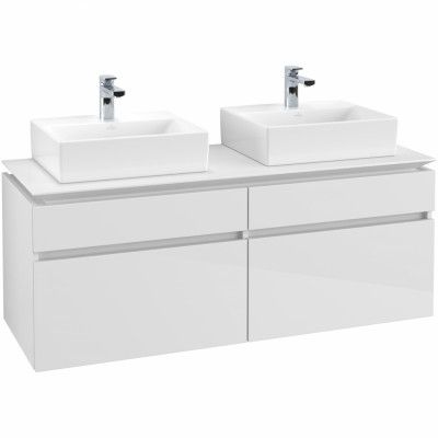 Tvättställsskåp Villeroy&Boch Legato 1400 med 4 Lådor för Två Tvättställ