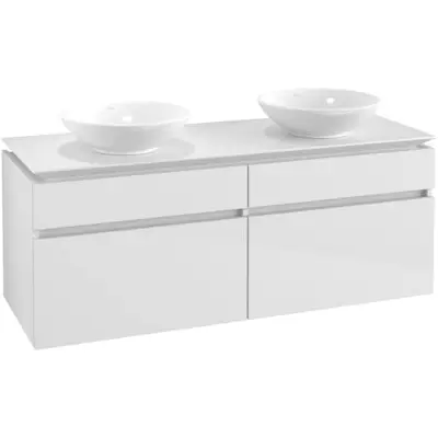 Tvättställsskåp Villeroy&Boch Legato 1400 med 4 Lådor för Två Ytmonterade Tvättställ