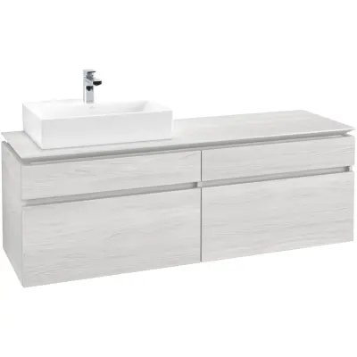 Tvättställsskåp Villeroy & Boch Legato 1600 med 4 Lådor för Ocentrerat Tvättställ från Memento