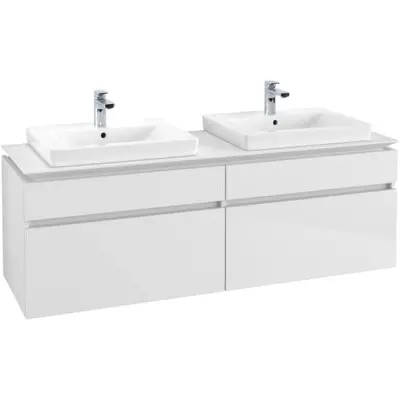 Tvättställsskåp Villeroy&Boch Legato 1600 med 4 Lådor för Två Tvättställ från Finion&Subway