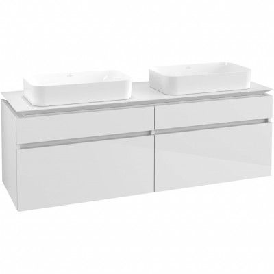 Tvättställsskåp Villeroy & Boch Legato 1600 med 4 Lådor för Två Ytmonterade Tvättställ från Finion