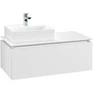 Tvättställsskåp Villeroy &amp; Boch Legato Kompakt 1000 med 1 Låda för Ocentrerat Tvättställ